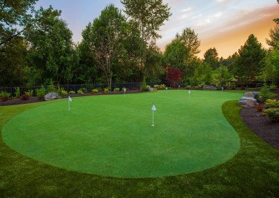 golf course putting green in landscape by Dennis' 7 Dees