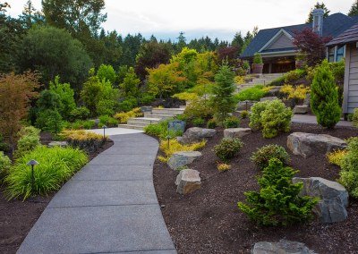 beautiful backyard path with plants by Dennis' 7 Dees