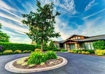 front of house with landscaping