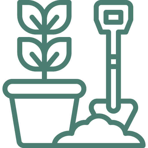 repotting plants icon